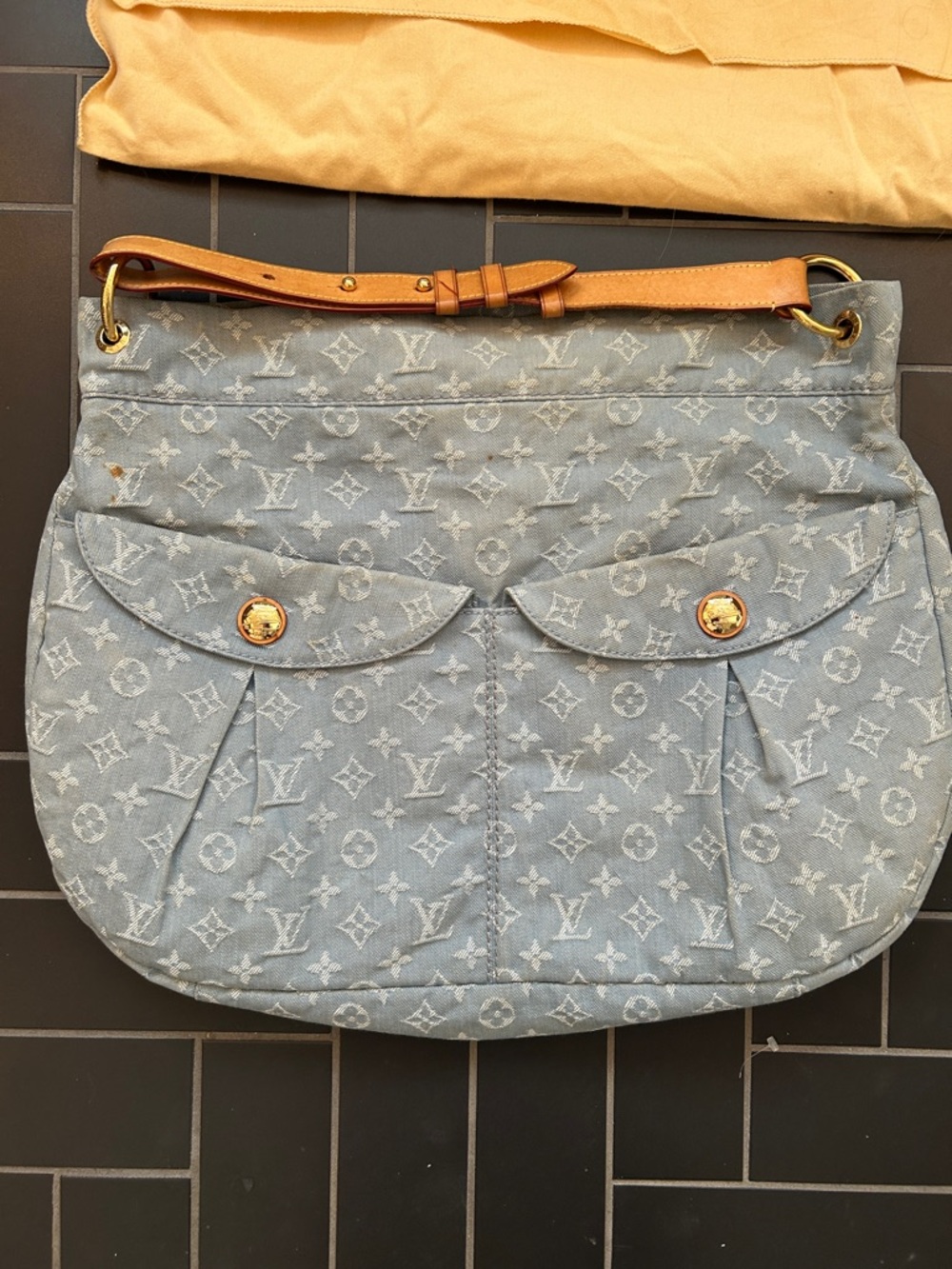 Louis Vuitton Monogram Denim Daily GM Bag